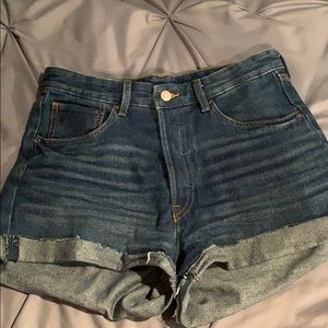 High Waisted Denim Shorts